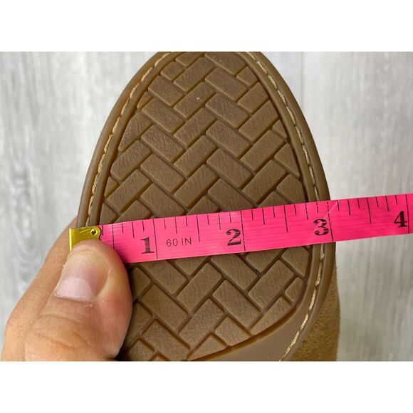 UGG Dandylion Chestnut Women's 7 Brown Bootie Suede Leather Boot Fur Trim - Picture 11 of 11